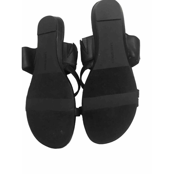 Lane Bryant Women’s Sandals Slide Black/Silver  Color Size 9W - Picture 3 of 6